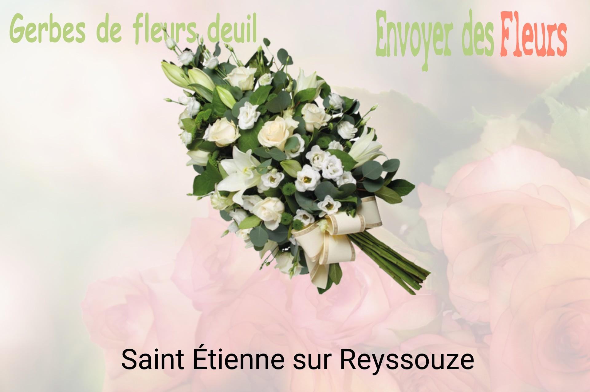 Gerbe de fleurs de deuil livrée à Saint-Étienne-sur-Reyssouze